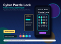 Cyber Puzzle Lock Mobile Game Template