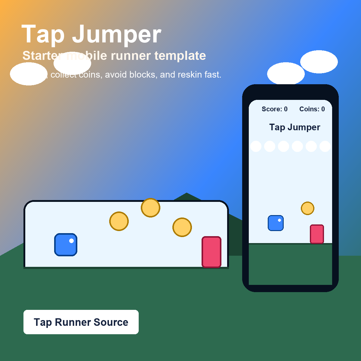 Tap Jumper Mobile Game Template